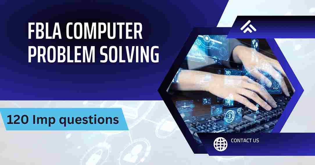FBLA computer problem solving